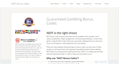 Desktop Screenshot of nextbonuscodes.com